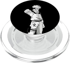 Japanese Cartoon Anime Character Sketch in Black Color PopSockets PopGrip for MagSafe