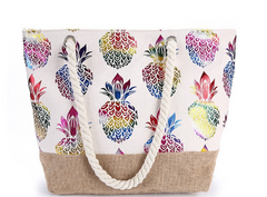 Pineapple Print Eco-Friendly Shopping Bag
