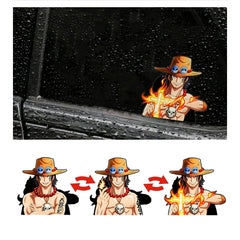 HECOO 3D Anime Dynamic Waterproof Car Stickers 5" x 5.51" Illusion Flip Image Japanese Manga Motion Sticker for Car Computer Laptop Skateboard Wall Decor Cool Stickers Anime Gifts for Kids