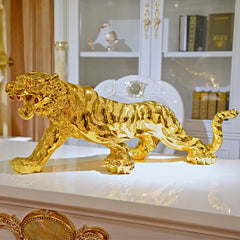 Resin Tiger Figurine for Feng Shui Home Decor