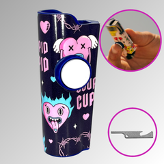 FLKR LYTR® Fidget Spinner Lighter Case "Stupid Cupid" for Clipper Lighter® Case - $11.99