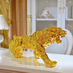 Resin Tiger Figurine for Feng Shui Home Decor