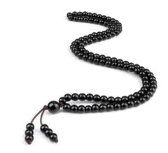 Men's Natural Stone Malachite 108 Beaded Necklace
