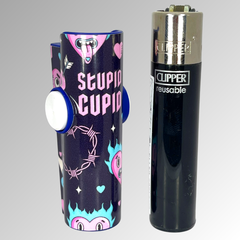 FLKR LYTR® Fidget Spinner Lighter Case "Stupid Cupid" for Clipper Lighter® Case - $11.99