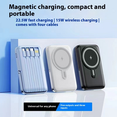 Magnetic Wireless Power Bank with Fast Charging