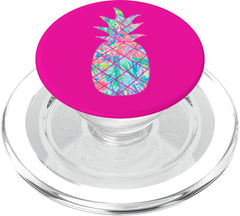 Pineapple Design with Vibrant Paisley like Colors PopSockets PopGrip: Swappable Grip for Phones & Tablets PopSockets PopGrip for MagSafe