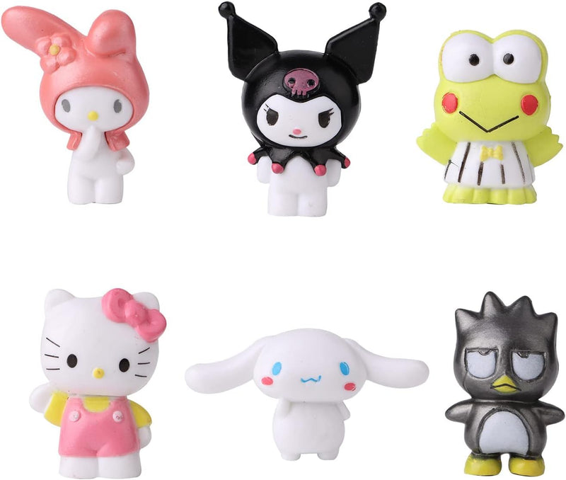 6 Pack Cute Lovely Characters Figurines for Kids Birthday Party Supplies Anime Theme Party Decoration SuppliesGift for Anime Fans or Friends
