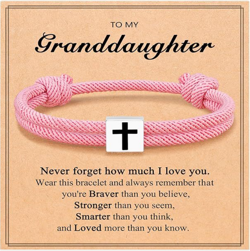 Milan Rope Braided Cross Bracelet
