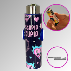 FLKR LYTR® Fidget Spinner Lighter Case "Stupid Cupid" for Clipper Lighter® Case - $11.99