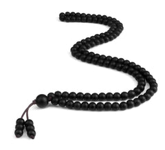 Men's Natural Stone Malachite 108 Beaded Necklace