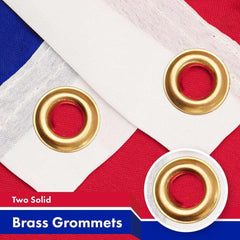 G128 Haiti Haitian Flag  3x5 Ft  Printed 150D Polyester  Indoor/Outdoor, Vibrant Colors, Brass Grommets, Quality Polyester, Much Thicker More Durable Than 100D 75D Polyester