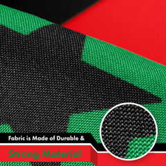 G128 2 Pack: Afro American Black Liberation BLM Flag  3x5 Ft  LiteWeave Pro Series Printed 150D Poly  Indoor/Outdoor, Vibrant Color, Brass Grommets, Thicker and More Durable Than 100D Polyester