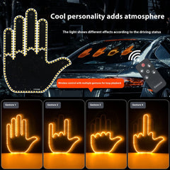 Men's Gesture Light Car Warning Lamp