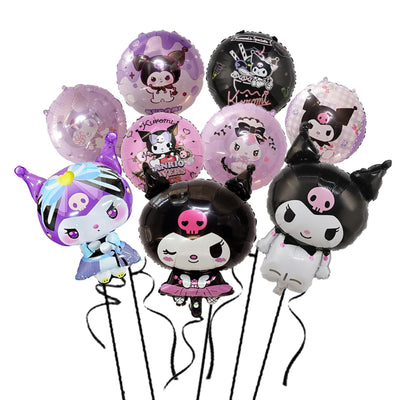 9PCS Cute Anime Birthday Decorations Anime Themed Party Supplies Including Aluminum Film Balloons Anime Themed Party Decorations