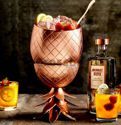 Moscow Mule Pineapple Cocktail Mug with Lid