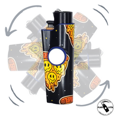 FLKR LYTR® Fidget Spinner Lighter Case "Pizza Melt" for Clipper Lighter® Case - $12.95