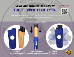 FLKR LYTR® Fidget Spinner Lighter Case "Mona Blaza" for Clipper Lighter® Case - $11.99