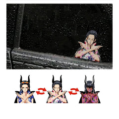HECOO 3D Anime Dynamic Waterproof Car Stickers 3.93" x 5" Illusion Flip Image Japanese Manga Motion Sticker for Car Computer Laptop Skateboard Wall Decor Cool Stickers Anime Gifts for Kids