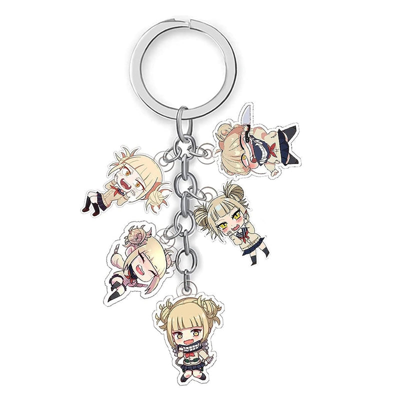 SZMLJH Himiko Toga Keychain Anime Cosplay Cute Pendant Cartoon Keyrings Hanging Ornament