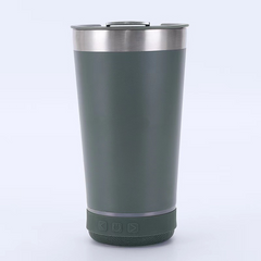 Bluetooth Audio Stainless Steel Travel Mug – 16oz