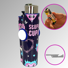 FLKR LYTR® Fidget Spinner Lighter Case "Stupid Cupid" for Clipper Lighter® Case - $11.99