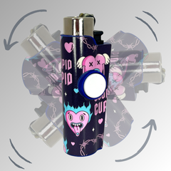 FLKR LYTR® Fidget Spinner Lighter Case "Stupid Cupid" for Clipper Lighter® Case - $11.99