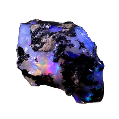 Tindi 27.55Cts 100% A+ Natural Ethiopian Welo Opal Rough Stone Raw Crystal October Birthstone Jewelry Making Gemstone Ultra Fire Striking Opal Opal Rock Handpicked Stone Size-20X30X13 Mm