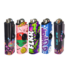 FLKR LYTR® Build Your Own Multi-Pack Fidget Spinner Lighter Case for Bic® | High Alien, So High, Tiny Mushroom Forest, Trippy, Large Mushroom