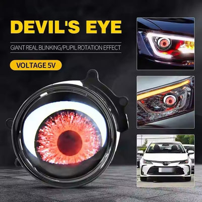 3-Inch LED Demon Eye Headlight for Car Motorcycle 12V 15W