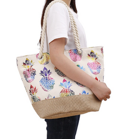 Pineapple Print Eco-Friendly Shopping Bag