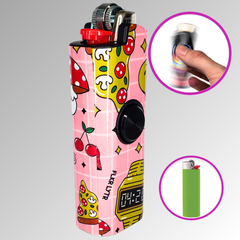FLKR LYTR® Fidget Spinner Lighter Case "Hi Alien" for Bic® Lighter Case - $11.99