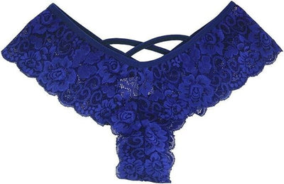 4 Pack Women Sexy Lace Underwear Lingerie Panties G-String Brief Thong Plus Size