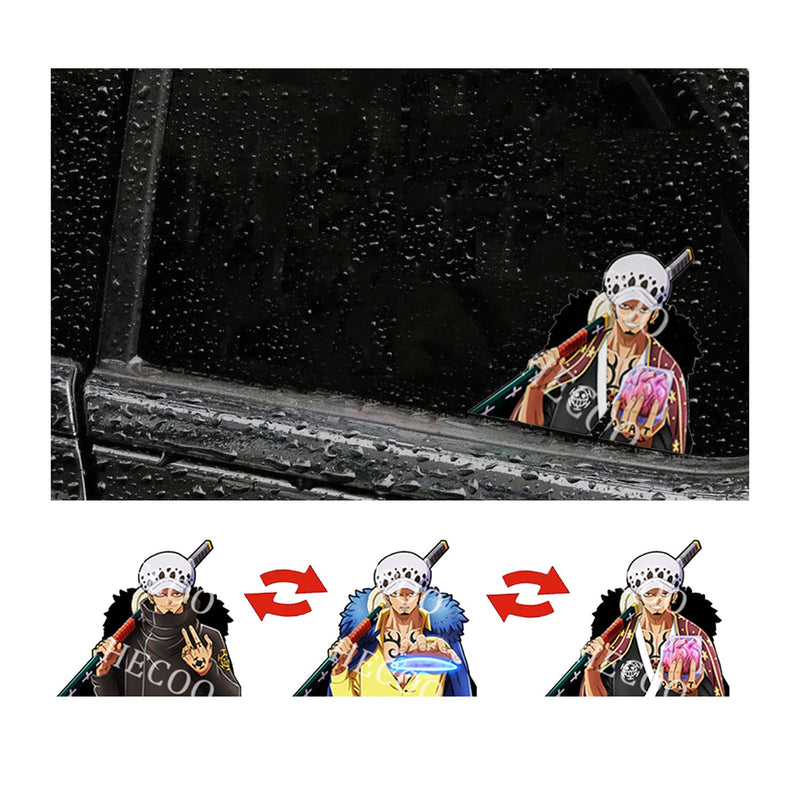 HECOO 3D Anime Dynamic Waterproof Car Stickers 6