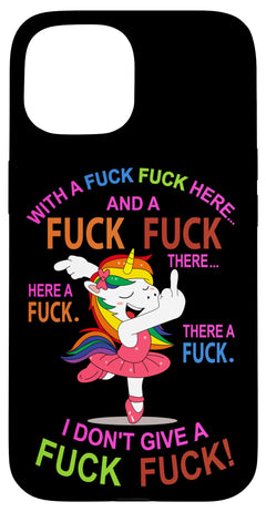 iPhone 15 Unicorn Fuck Off JGA Design Case