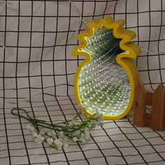 Mirror Tunnel Light, Night Light, Pineapple Lamp