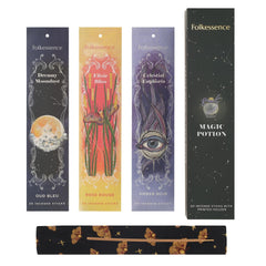Folkulture Incense Sticks with Holder - Set of 3 Insenses (60 Insence Sticks) for Relaxation - Rose Rouge Oud Amber Noir Inscents Incense Sticks Variety Pack Incents or Inciensos