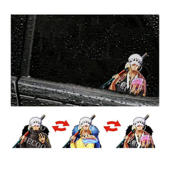 HECOO 3D Anime Dynamic Waterproof Car Stickers 6" x 5" Illusion Flip Image Japanese Manga Motion Sticker for Car Computer Laptop Skateboard Wall Decor Cool Stickers Anime Gifts for Kids